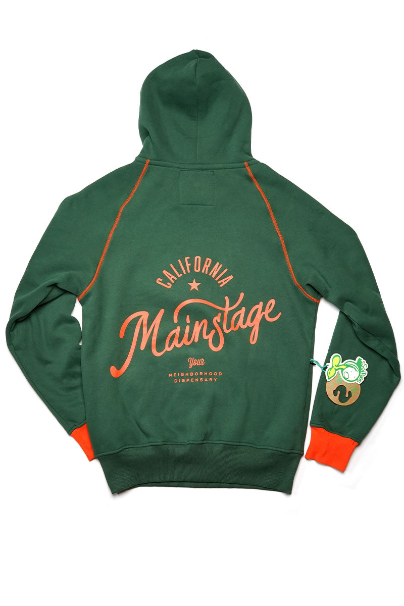Mainstage X Seedless Orange & Green Hoodie