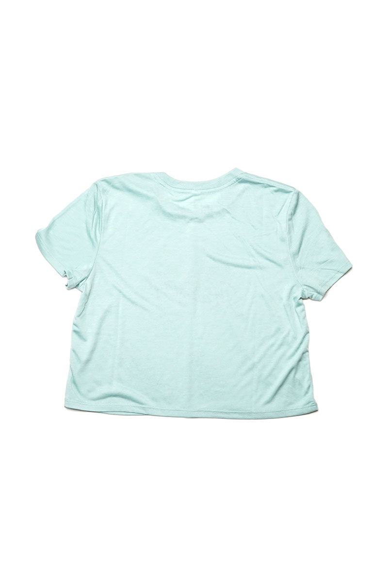Dusty Blue Water Tower Crop Top