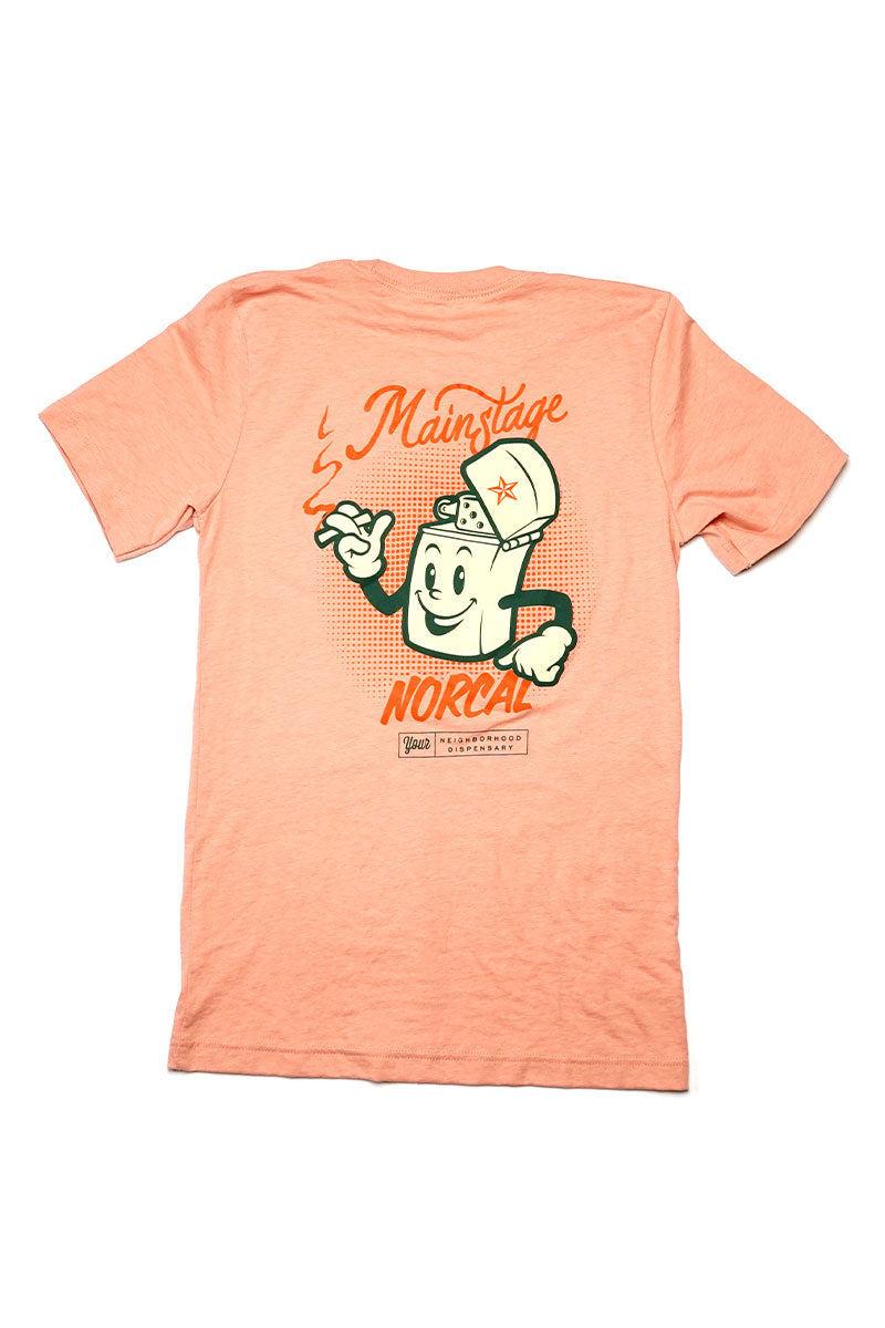Salmon Zippo Lighter Tee