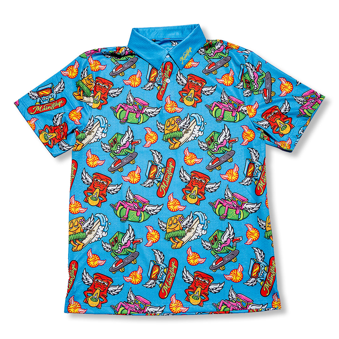 Mainstage Munchies - Golf Shirt (Blue)