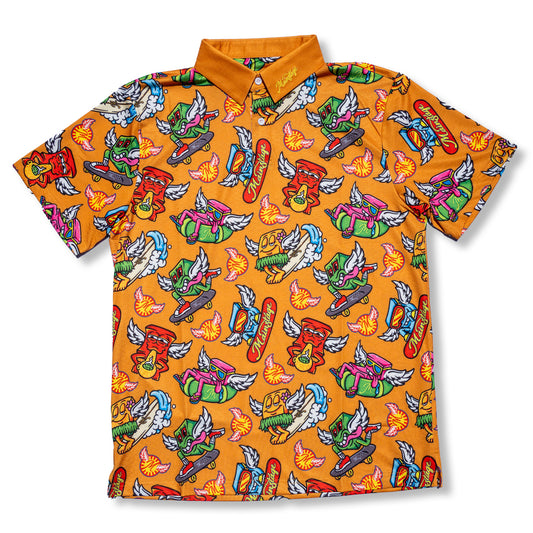 Mainstage Munchies - Golf Shirt (Orange)