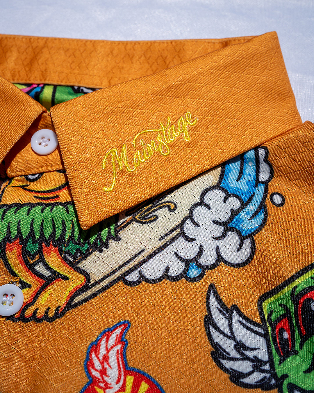 Mainstage Munchies - Golf Shirt (Orange)